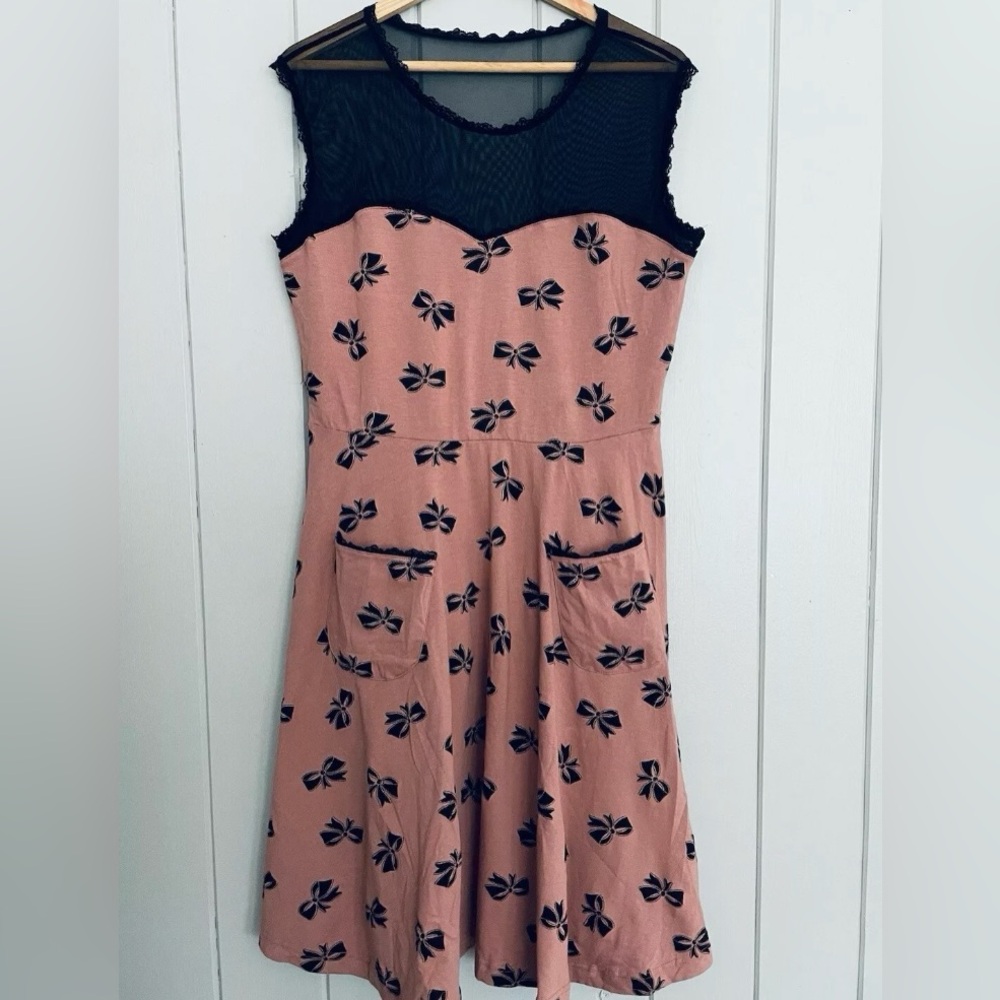 Effie's Heart Blush and Ebony Midi Dress